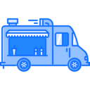 food,food and restaurant,shipping and delivery,delivery truck,transport,transportation,fast food,food truck,truck,van,hot dog,trucking